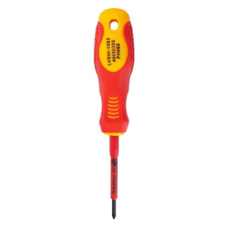 Отвертка диэлектрическая крестовая 1000В VDE PH0*60 мм RAGE by VIRA (397018); УТ-00000360